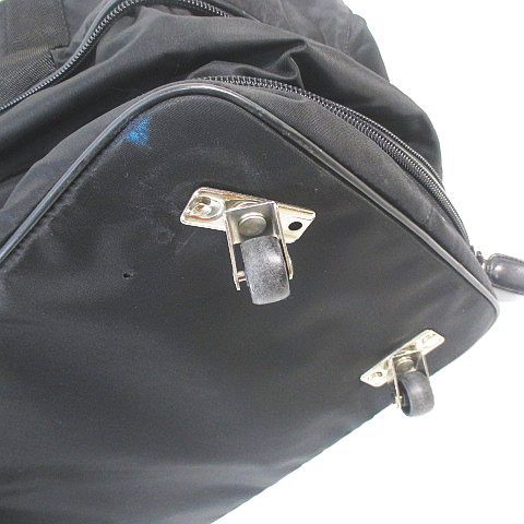 Prada Carry Nylon Bag Boston Bag Travel Black Blackish Made in Italy
