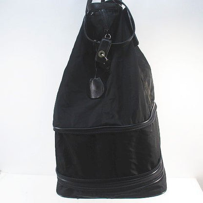 Prada Carry Nylon Bag Boston Bag Travel Black Blackish Made in Italy