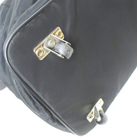 Prada Carry Nylon Bag Boston Bag Travel Black Blackish Made in Italy