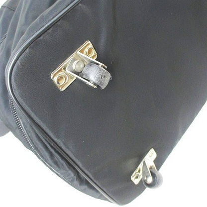 Prada Carry Nylon Bag Boston Bag Travel Black Blackish Made in Italy