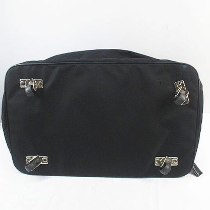 Prada Carry Nylon Bag Boston Bag Travel Black Blackish Made in Italy