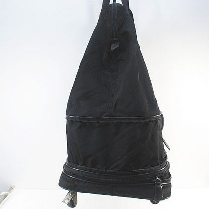 Prada Carry Nylon Bag Boston Bag Travel Black Blackish Made in Italy
