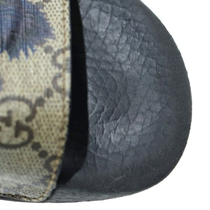 Gucci GG Supreme Taiga Wolf Print Slide Flat Sandals Beige Black Kids 508806