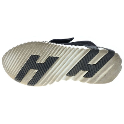 Hermes Bouncing H Logo Velcro Suede Leather Low Cut Shoes Sneakers Black Women