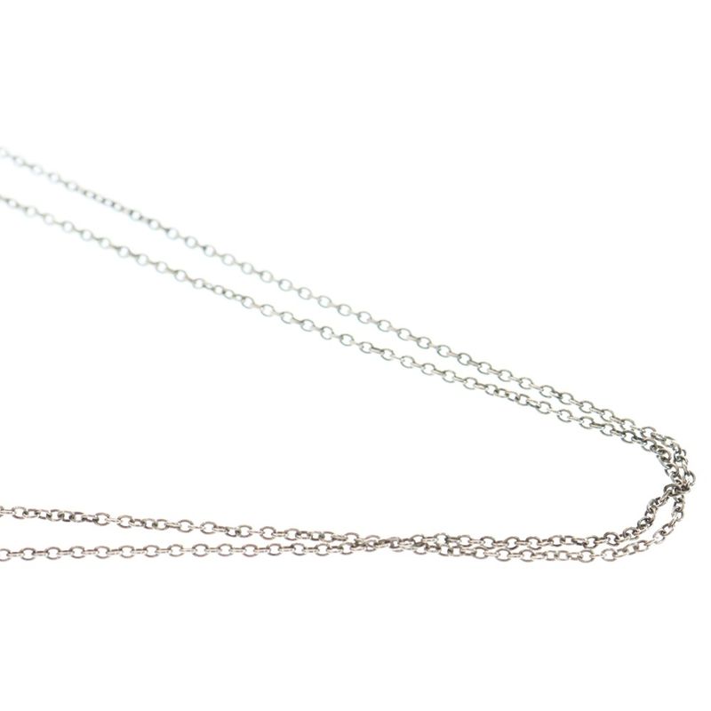 Tiffany & Co Atlas Open Medallion Chain Necklace in Silver