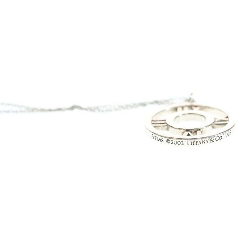 Tiffany & Co Atlas Open Medallion Chain Necklace in Silver