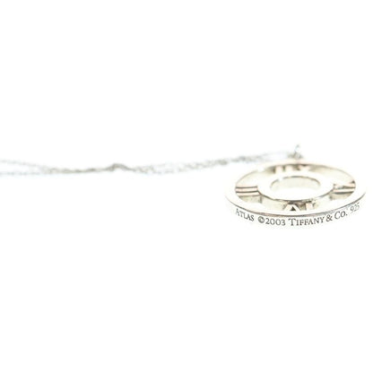 Tiffany & Co Atlas Open Medallion Chain Necklace in Silver