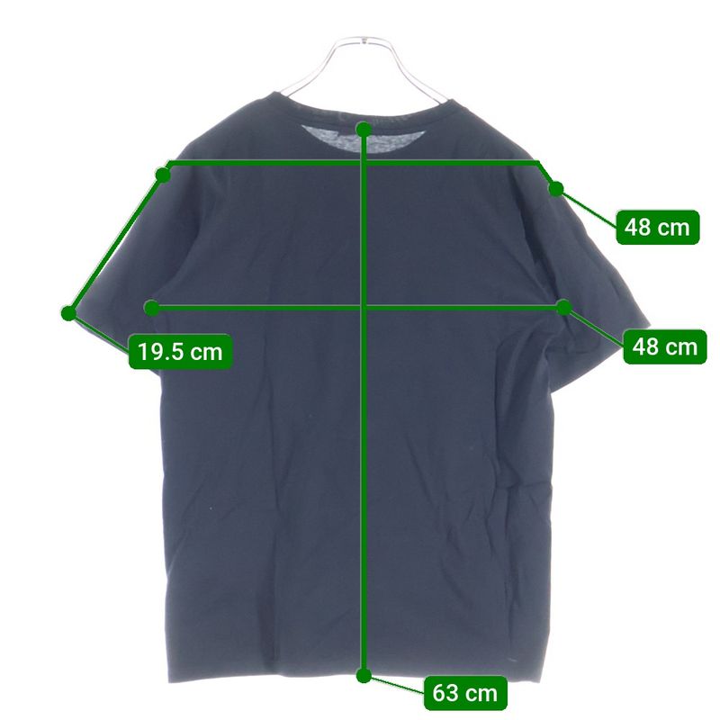 Celine Cotton Front Logo Print Short Sleeved T-Shirt Cut and Sewn Black