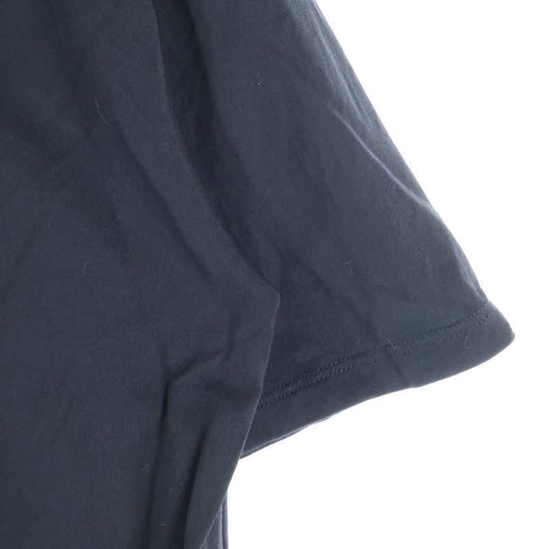 Celine Cotton Front Logo Print Short Sleeved T-Shirt Cut and Sewn Black