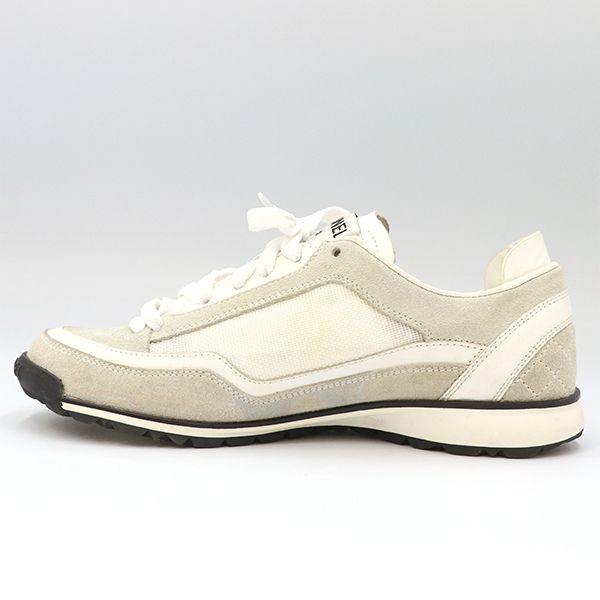 Chanel Low Cut Sneakers Leather White Gray Size 35 22.5cm (8.86in) Ladies