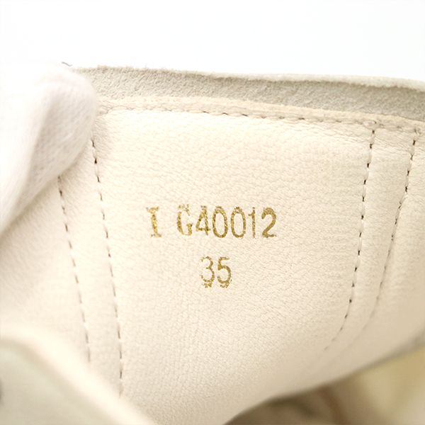 Chanel Low Cut Sneakers Leather White Gray Size 35 22.5cm (8.86in) Ladies