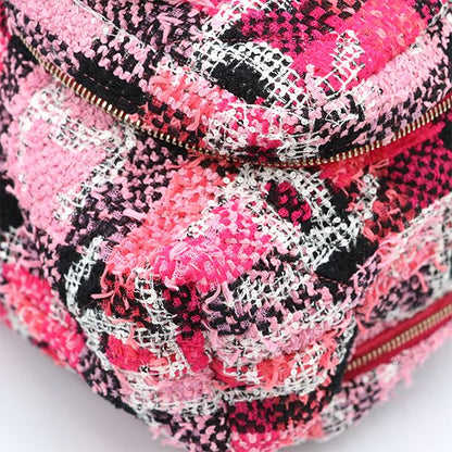 Chanel Pink and Other Tweed Coco Peach Tweed 2way Bag Ladies 40000018009037