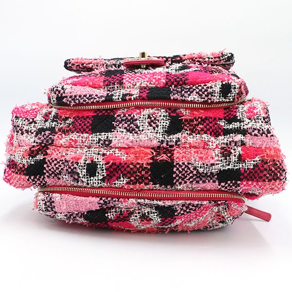 Chanel Pink and Other Tweed Coco Peach Tweed 2way Bag Ladies 40000018009037