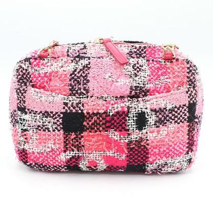 Chanel Pink and Other Tweed Coco Peach Tweed 2way Bag Ladies 40000018009037