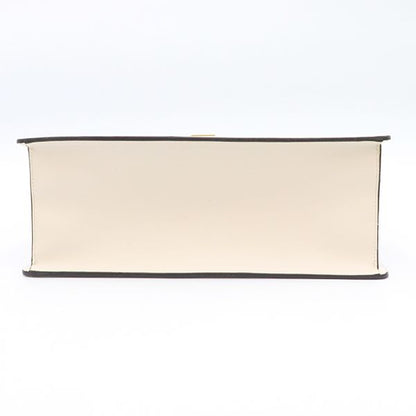 Gucci White Leather Sylvie Sherry Line 2way Handbag 431665 493075 400000180