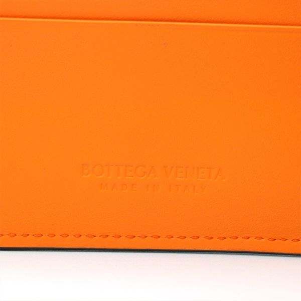 Bottega Veneta Dark Greenish and Orange Calfleather Maxi Intrecciato Cassette