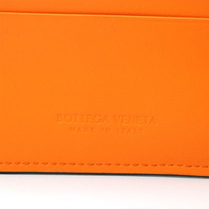 Bottega Veneta Dark Greenish and Orange Calfleather Maxi Intrecciato Cassette