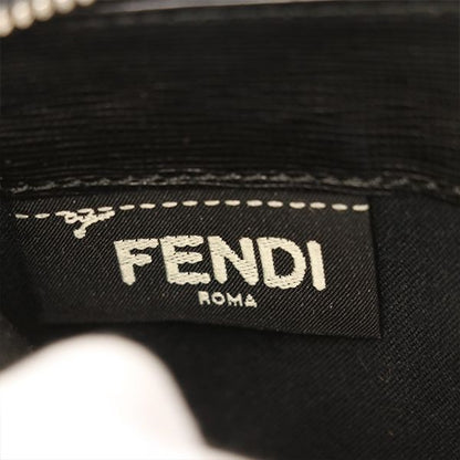 Fendi Black Leather Carlito Round Zipper Long Wallet Unisex 400001480160099