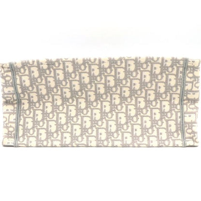 Christian Dior Ivoryish Gray Canvas Book Tote Bag with Medium Scarf 50-Ma-1223