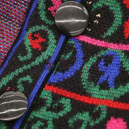 Yves Saint Laurent Long Sleeve Round Neck Knit Cardigan Hair