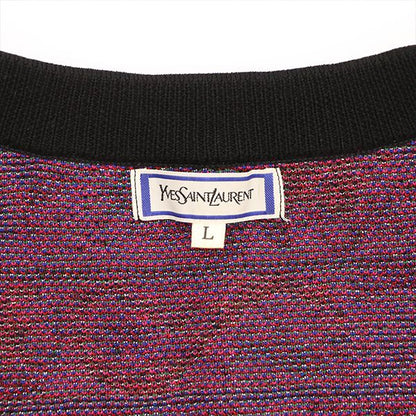 Yves Saint Laurent Long Sleeve Round Neck Knit Cardigan Hair