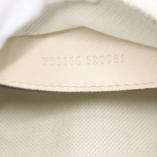 Gucci White Leather GG Marmont One Shoulder Bag 739166 Women's 400000180100