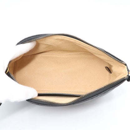 Gucci Black Leather GG Marmont One Shoulder Bag 739166 Women's 400000180100