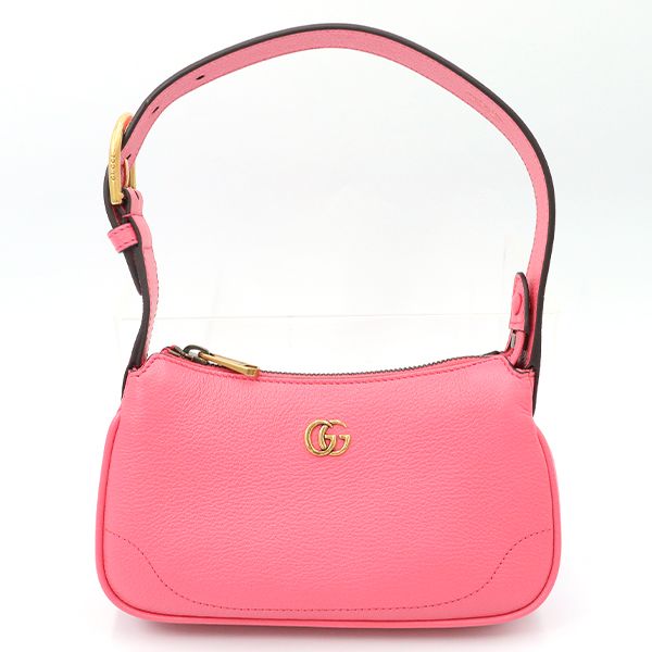 Gucci Pink Leather Aphrodite GG Marmont 739076 Shoulder Bag Women 400000180