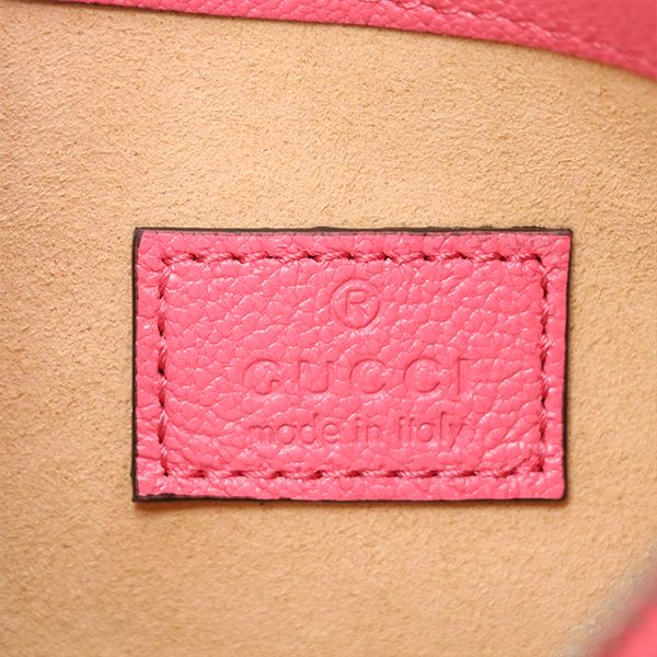 Gucci Pink Leather Aphrodite GG Marmont 739076 Shoulder Bag Women 400000180