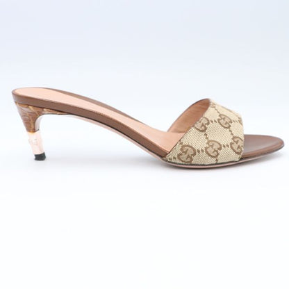 Gucci Mules Bamboo GG Canvas Size 35c Storage Bag Women's 4000009801700263