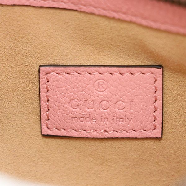 Gucci Baby Pink Leather Aphrodite GG Marmont 739076 Shoulder Bag 4000001801