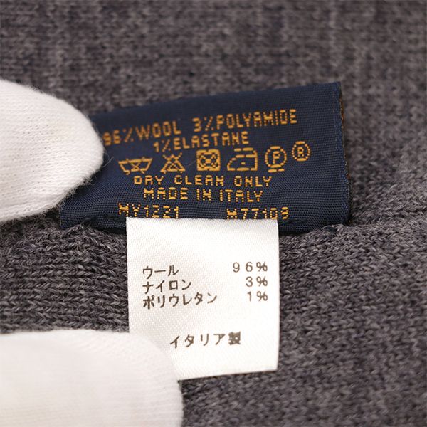 Louis Vuitton Ear Warmer M77109 Wool Black Gray Ear Warmers 400001080090023