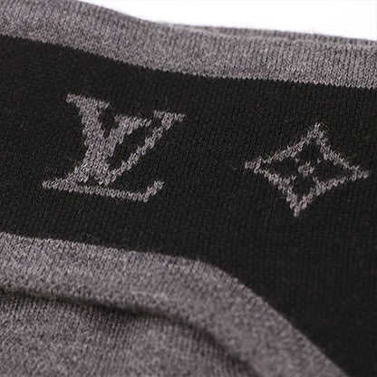 Louis Vuitton Ear Warmer M77109 Wool Black Gray Ear Warmers 400001080090023