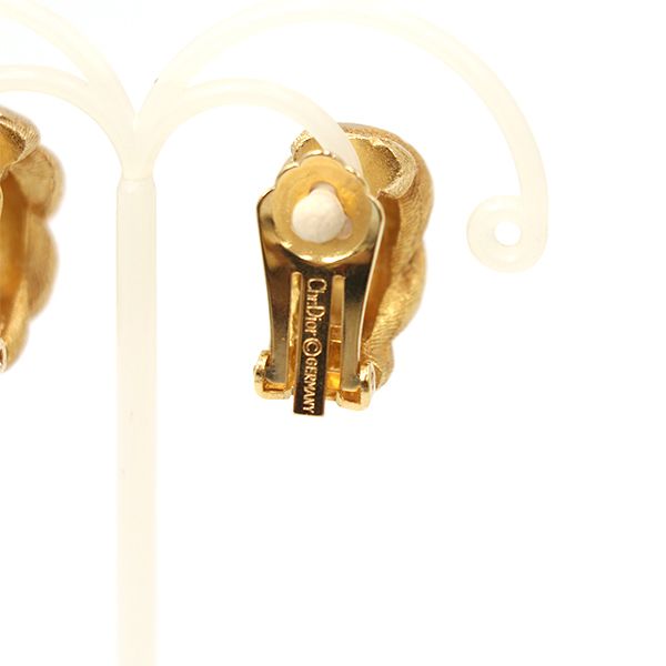 Christian Dior Vintage Necklace Earring Set Gold 4000060800900932