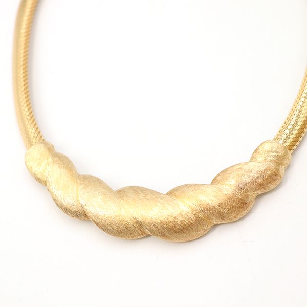 Christian Dior Vintage Necklace Earring Set Gold 4000060800900932