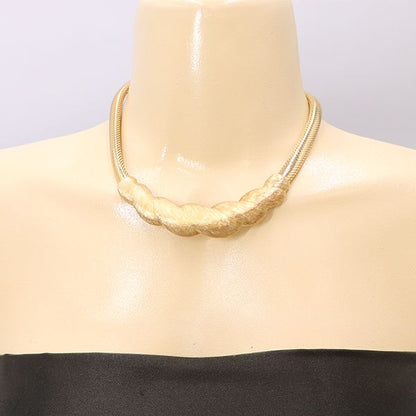 Christian Dior Vintage Necklace Earring Set Gold 4000060800900932