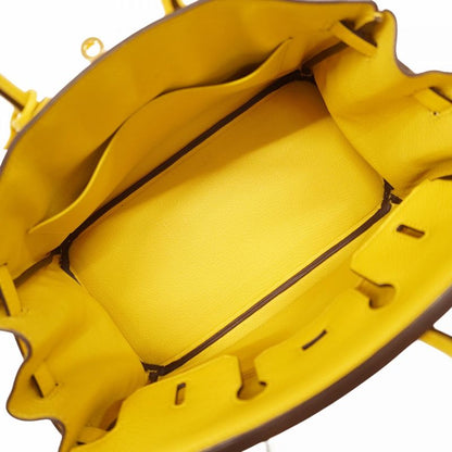 Hermes Handbag Birkin 25 Taurillon Novillon Novillo Jeanne Naples Gold Hardware