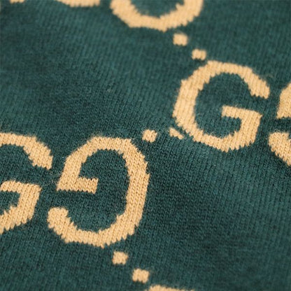 Gucci GG Jacquard Wool Knit Sweater 692900 100% Wool Size XS Men's