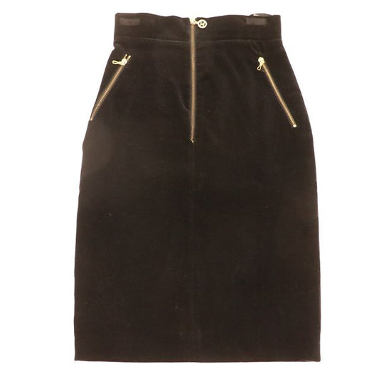 Chanel Tight Skirt C-Tk-5914 Cotton Black Size 34 Ladies 4000065801101430