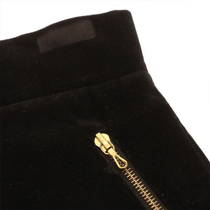 Chanel Tight Skirt C-Tk-5914 Cotton Black Size 34 Ladies 4000065801101430