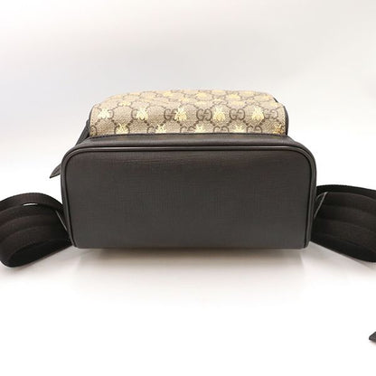 Gucci GG Supreme Bee Pvcleather 427042 Backpack Bag Women 4000001801703435