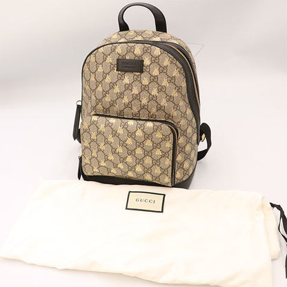 Gucci GG Supreme Bee Pvcleather 427042 Backpack Bag Women 4000001801703435