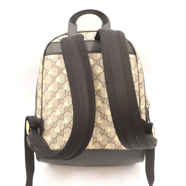Gucci GG Supreme Bee Pvcleather 427042 Backpack Bag Women 4000001801703435