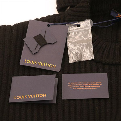 Louis Vuitton Hooded Sleeveless Knit Vest Flkw83 Wool Cashmere and Others Black