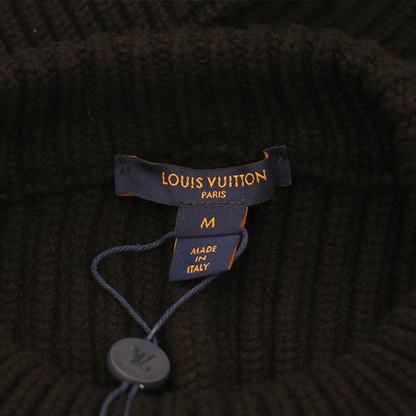 Louis Vuitton Hooded Sleeveless Knit Vest Flkw83 Wool Cashmere and Others Black