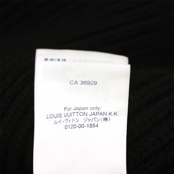 Louis Vuitton Hooded Sleeveless Knit Vest Flkw83 Wool Cashmere and Others Black