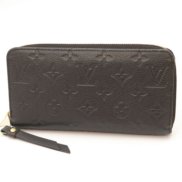 Louis Vuitton Monogram Black Zippy Wallet M61864 Long Wallet Women