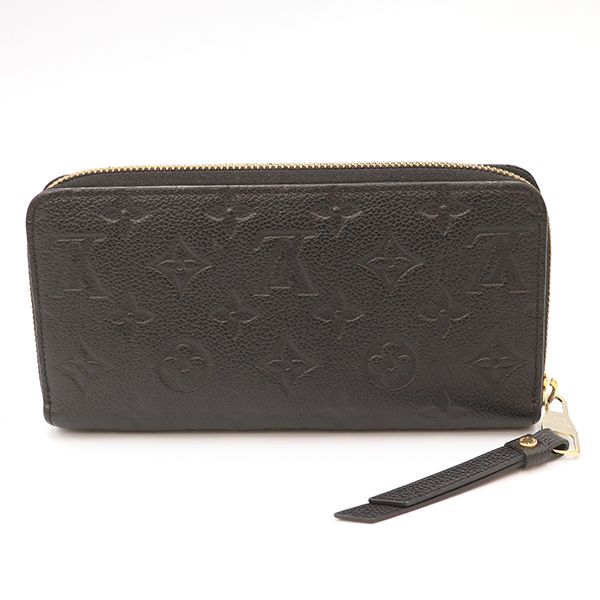 Louis Vuitton Monogram Black Zippy Wallet M61864 Long Wallet Women