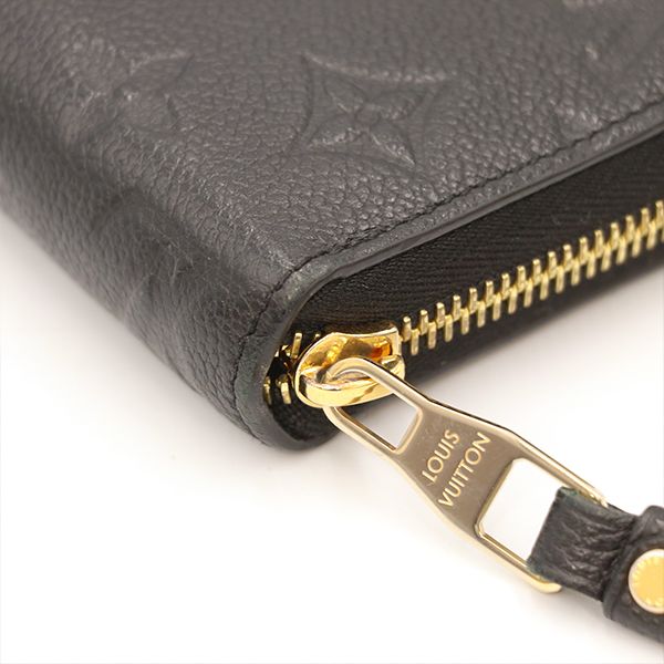 Louis Vuitton Monogram Black Zippy Wallet M61864 Long Wallet Women