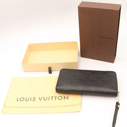 Louis Vuitton Monogram Black Zippy Wallet M61864 Long Wallet Women